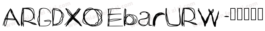 ARGDXO EbarURW 字体转换